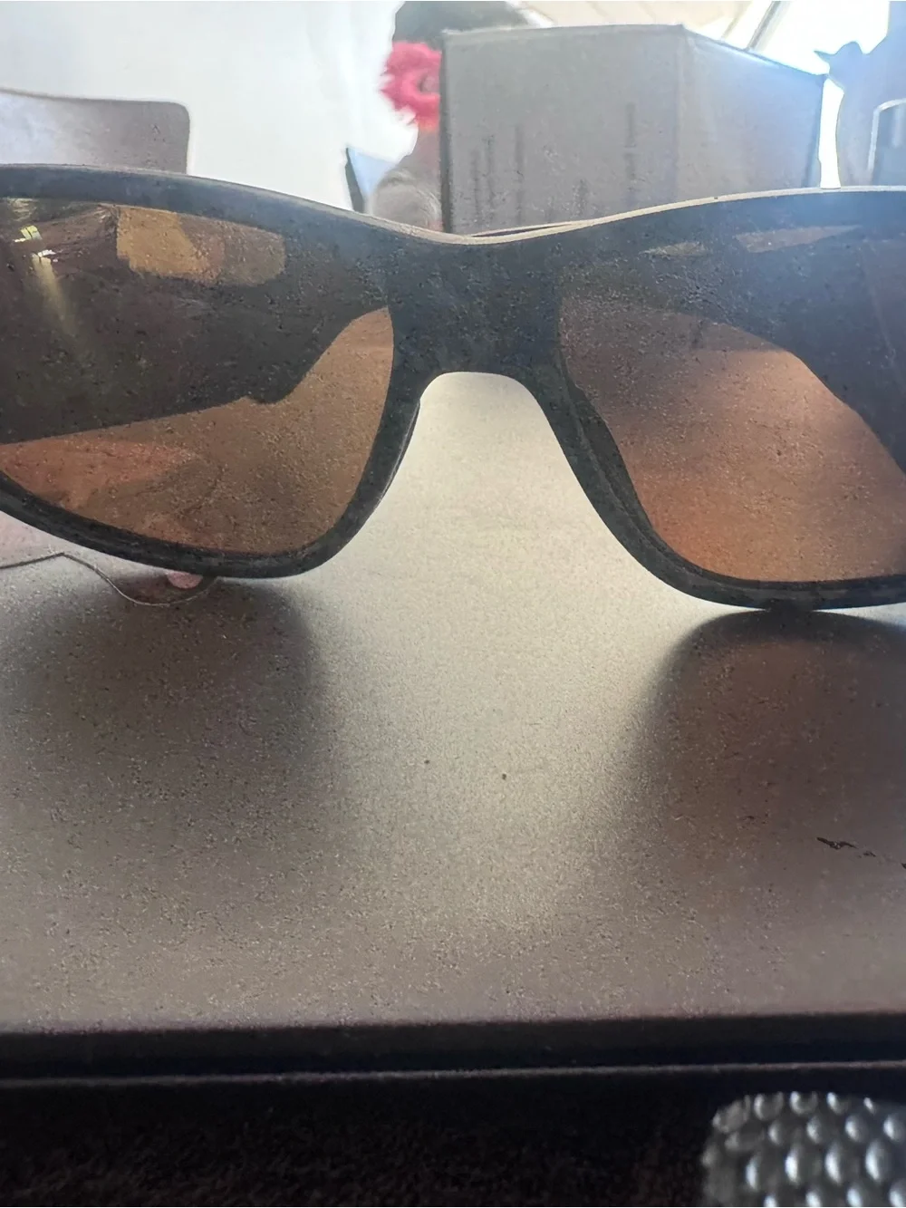 SMITH Black Frame Sunglasses with Brown Lenses